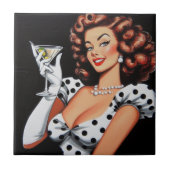 Beauty Drink Pin Up Tegeltje (Voorkant)