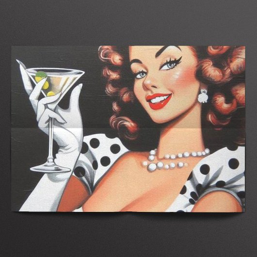 Beauty Drink Pin Up Tissuepapier
