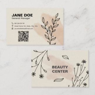 Beauty Elegant Bewerkbare QR Visitekaartje