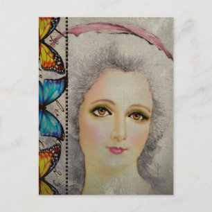 Beauty en Butterflies Briefkaart