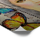 Beauty en Butterflies Poster (Hoek)