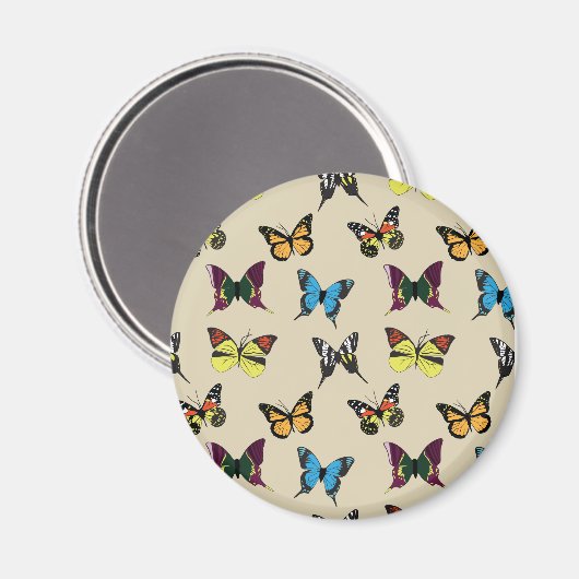 Beauty en Butterfly Magnet Magneet (Voorkant / Achterkant)