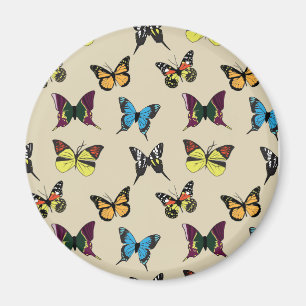 Beauty en Butterfly Magnet Magneet