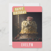 Beauty en de Beast Birthday Kaart (Voorkant)