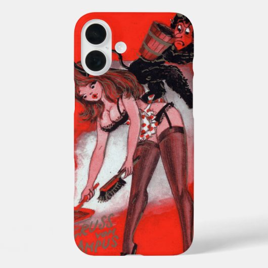 Beauty en de kerst van de Krampus Case-Mate iPhone Case (Achterkant)