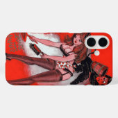 Beauty en de kerst van de Krampus Case-Mate iPhone Case (Achterkant (horizontaal))