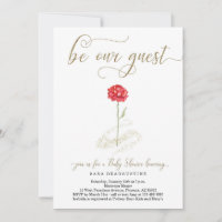 Beauty en de uitnodiging van het Beast Baby shower