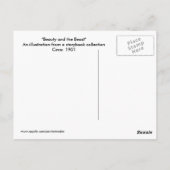 Beauty en het Beast Briefkaart (Achterkant)