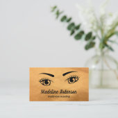 Beauty Eyes / Faux Leather Visitekaartje (Staand voorkant)