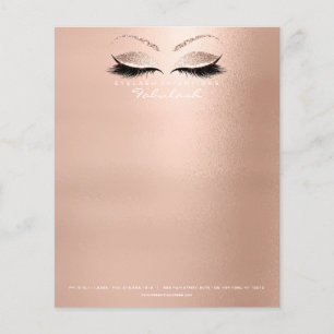 Beauty Eyes Lashes Makeup Stylist Blush Pink Flyer