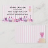 Beauty-flessen Visitekaartje (Voorkant / Achterkant)