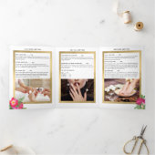 Beauty Florals Nail Salon Brochure Blanche (Intérieur)