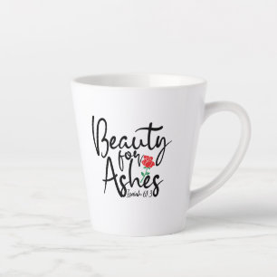 "Beauty for Ashes" - Kleine Latte Mok 12 oz.