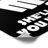 Beauty Grace Punch Funny Poster noir (Coin)