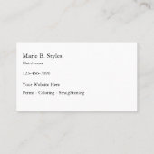 Beauty Hair Visitekaartjes (Achterkant)