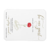 Beauty & het Beest sparen de Mededeling van de Dat Magneet (Horizontaal)