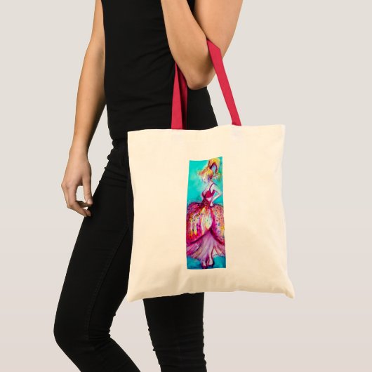 BEAUTY IN PINKDRESS TOTE BAG (Voorkant (product))