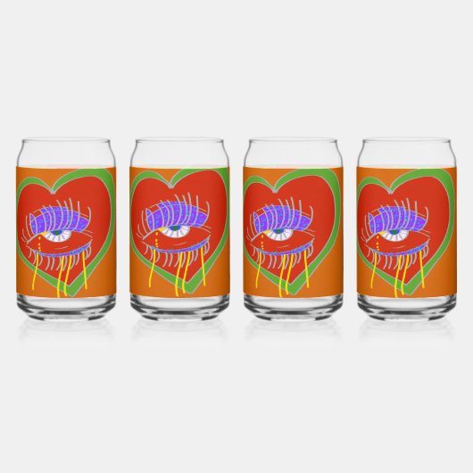 Beauty Is in the Eye of the Heart Blikvorm Glas (Voorkant)