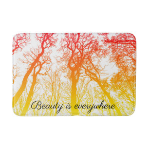 Beauty is overal een zonnebolvormig boomontwerp badmat