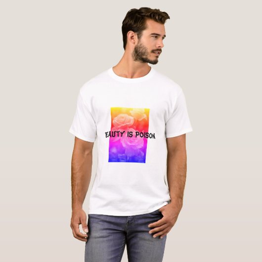 (Beauty Is Poison) Men's Basic T-Shirt (Devant entier)