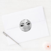 Beauty Lashes Extension Makeup Ronde Sticker (Envelop)