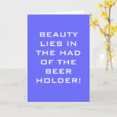 BEAUTY LIGT IN DE HAND VAN DE BIERHOUDER KAART (Gele Bloem)