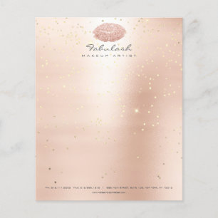 Beauty Lips Kiss Makeup Artist Confetti Roos Blush Flyer