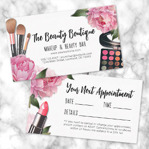 Beauty Make-up Artist Afspraak Visitekaartje