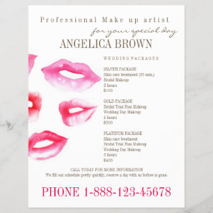Beauty & Makeup Flyer-Sjabloon Flyer
