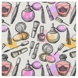 Beauty Makeup-patroon Stof