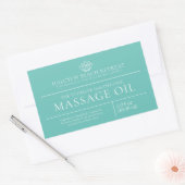 Beauty massage olie aqua product ingrediënt label (Envelop)
