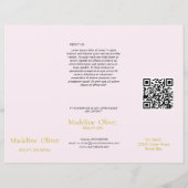 Beauty Menu Spa Pink Gold Elegant (Dos)