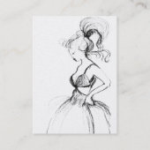 BEAUTY MODE witte parel Visitekaartje (Achterkant)