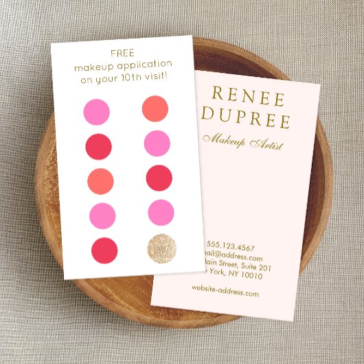 Beauty Nail Salon 10 Punch Customer Loyalty