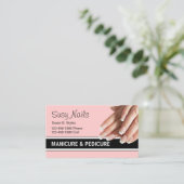 Beauty Nails Visitekaartjes (Staand voorkant)