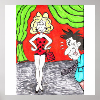 Beauty Pageant Humor Cartoon Print