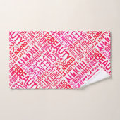 Beauty Pageant - Pink Beauty Pageant Mots Imprimer (Serviette à main)