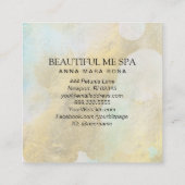 ~* BEAUTY Pastel Rainbow Gold Foil Carte de visite (Dos)