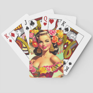  Beauty Pin-up Schilderen Pokerkaarten