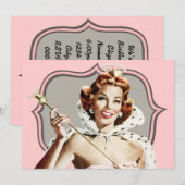  Beauty Queen Birthday Kaart (Voorkant / Achterkant)