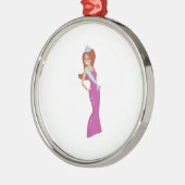 Beauty Queen Metalen Ornament (Links)