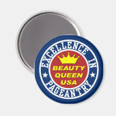 Beauty Queen's Pageant Magnet Magneet (Voorkant / Achterkant)