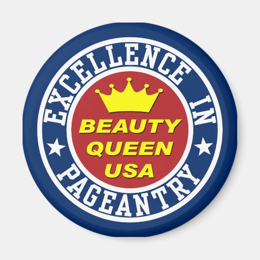 Beauty Queen's Pageant Magnet Magneet (Voorkant)