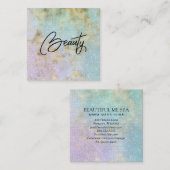 *~* BEAUTY Rainbow Glimmer Gold Carte de visite (Devant / Derrière)