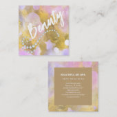 *~* BEAUTY Rainbow Gold Foil Carte de visite de sc (Devant / Derrière)