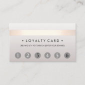 Beauty Salon 6 Punch Carte de fidélité client (Devant)