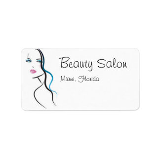 Beauty Salon-adreslabel Etiket