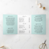 Beauty Salon Business Turquoise Trifold Brochure (Intérieur)