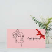 Beauty salon cadeaubonnen (Staand voorkant)