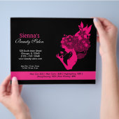 Beauty Salon (Deep Pink) Flyer (Hand)